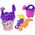 LeanToys Zestaw Do Piasku Wiaderko Łopatka Grabki Konewka Jednorożec Fioletowy 13676787 5905991021667