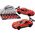 LeanToys Auto Sportowe Samochód 1:32 Figurka Spojler Metal Czerwony Dźwięki 13676813 5905991022022