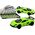 LeanToys Autko Samochód Sportowy 1:32 Napęd Frykcyjny Metalowy Zielony 13676821 5905991022060