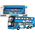 LeanToys Autobus Piętrowy Wycieczkowy 1:42 Metalowy Światła Niebieski 13676947 5905991026303