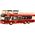 LeanToys Autobus Piętrowy Wycieczkowy 1:42 Metalowy Światła Czerwony 13676956 5905991026297