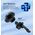 Choetech Magnetyczny uchwyt samochodowy Choetech T204-F, z ładowarką 15W (czarny) 13680355 6932112106360