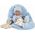 Llorens Llorens 73807 Lalka winylowa bobas 40 cm Nico z niebieską podusią i przytulanką 13680485 8426265738076