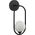 Kinkiet Italux Italux Lupus WL-3965-1-BL kinkiet lampa ścienna 1x40W G9 biały/czarny 13685312 5902854536559