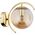 Kinkiet Alfac Alfa El-dorado 91515.10 kinkiet lampa ścienna 1x40W E14 bursztynowy/złoty 13685324 5900458915152