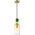 Lampa wisząca Italux Italux Manso PND-37462C-MC-GD lampa wisząca zwis 1x40W E14 multikolor/złota 13685352 5902854539376
