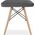 Leobert Taboret WERK - szary aksamit / nogi naturalne x 1 13725110 5903332076130