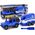 LeanToys Auto Terenowe Transporter Policja Do Rozkręcania DIY Koń 13755565 5905323211346
