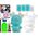 LeanToys Zestaw Kreatywny Renifer DIY Diamenty Kryształki Niebieski 13755575 5905323212398
