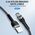 Kabel USB Wozinsky USB-A - USB-C 1 m Czarny (5907769308710) 13804523 5907769308710