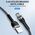 Kabel USB Wozinsky USB-A - USB-C 2 m Czarny (5907769308727) 13804525 5907769308727