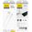 Kabel USB Dudao USB-A - microUSB 1 m Biały (6976625331741) 13804603 6976625331741
