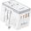 Adapter USB Dudao Adapter podróżny Dudao A65Pro 65W EU / US / JP / AUS / UK 2x USB-C 2x USB-A - biały 13804610 6976625332601