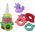 LeanToys Piramidka Jednorożec Układanka 13 Kółek Kolorowa 43cm x 18cm x 18cm 13813888 5905991003922