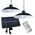Lampa wisząca Eko-Light Milagro lampa wisząca solarna Saturn EKO9150 6W LED 80lm 4000K IP45 czarna 13815993 5902693791508