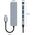 Adapter USB Tech-Protect TECH-PROTECT V0-HUB ADAPTER 5IN1 GREY 13816398 9490713935255