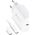 Ładowarka ForCell FORCELL F-ENERGY TFK-TC-25WPD ładowarka sieciowa Typ C + kabel Typ C do Typ C PD Q.C 3A 25W biała 13843551 5903396108099