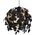 Lampa wisząca DELIGHT Trio Rl Leavy R10461932 lampa wisząca zwis 1x28W E27 czarna 13849617 4017807522631