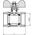 Hydroland Zawór kulowy do pieca Lechar ART.3434-20 kątowy ze śrubunkiem 3/4 niebieski 13872395 5907547679476