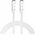 Kabel USB ForCell FORCELL F-ENERGY C339 kabel Typ C do Typ C PD QC4.0 5A 100W 2 m biały 13875938 5903396172021