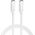 Kabel USB ForCell FORCELL F-ENERGY C338 kabel Typ C do Typ C PD QC4.0 3A 60W 0,25 m biały 13886380 5903396219566