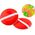 LeanToys Gra Zręcznościowa Paletki Okrągłe Piłka Z Przyssawkami Czerwony 13928530 5905991027256