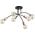 Lampa sufitowa Alfac Alfa Lanti 60817 plafon lampa sufitowa 6x60W E27 czarny/bursztynowy 13931078 5900458608177