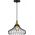Lampa wisząca GTVP Lotte OS-LOT-11-DEC lampa wisząca zwis 1x40W E27 czarna/złota 13932060 5902801342622