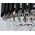 Lampa wisząca Mdeco Elem Toledo 6260/4 8C BL lampa wisząca zwis 4x40W E14 chrom/transparentna/czarna 13935332 5907737334918