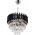 Lampa wisząca Mdeco Elem Toledo 6260/4 8C BL lampa wisząca zwis 4x40W E14 chrom/transparentna/czarna 13935332 5907737334918