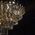 Lampa wisząca Elem Toledo 6260/6 TR BL lampa wisząca zwis 6x40W E14 złota/transparentna/czarna 13936497 5907737335052