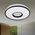 Lampa sufitowa LVT LVT Santo 4043 plafon lampa sufitowa z pilotem 1x24W LED 3000-6500K CCT 1680lm ściemnialny biały/czarny 13936959 5908263384453