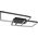 Lampa sufitowa LVT LVT Galaxis Vela 3335 plafon lampa sufitowa z pilotem 90W LED 3000-6500K CCT ściemnialny czarny/biały 13936962 5908263384187