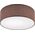 Lampa sufitowa Lamkur Lamkur Vivian 48420 plafon lampa sufitowa koło 1x60W E27 brązowy/biały 13940472 5907687448420