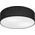 Lampa sufitowa Lamkur Lamkur Vivian 48536 plafon lampa sufitowa koło 2x60W E27 czarny/biały 13940481 5907687448536