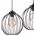 Lampa wisząca Lamkur Lamkur Zoya 45405 lampa wisząca zwis metalowa loft klatka 2x60W E27 czarna 13940620 5907687445405