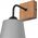 Kinkiet Lamkur Lamkur Lula 47676 kinkiet lampa ścienna boho drewniany materiałowy klosz 1x60W E27 szary/drewno 13940625 5907687447676