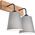 Kinkiet Lamkur Lamkur Lula 47683 kinkiet lampa ścienna boho drewniany materiałowe klosze 2x60W E27 szary/drewno 13940626 5907687447683