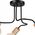 Lampa sufitowa Lamkur Lamkur Conor 47416 plafon lampa sufitowa metalowy edison pręty 3x60W E27 czarny/drewno 13940627 5907687447416