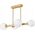 Lampa wisząca Lamkur Lamkur Astro 45092 lampa wisząca zwis modernistyczna ball kule szklane klosze 4x5W G9 biała/złota 13940631 5907687445092