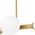 Lampa wisząca Lamkur Lamkur Astro 45092 lampa wisząca zwis modernistyczna ball kule szklane klosze 4x5W G9 biała/złota 13940631 5907687445092