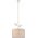 Lampa wisząca Lamkur Lamkur Noemi 45771 lampa wisząca zwis antyczna metalowa materiałowy klosz 1x60W E27 beżowa 13940635 5907687445771