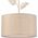Lampa wisząca Lamkur Lamkur Noemi 45771 lampa wisząca zwis antyczna metalowa materiałowy klosz 1x60W E27 beżowa 13940635 5907687445771