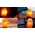 Lampa stołowa Lamkur Lamkur Sally 43487 lampa stołowa lampka rustykalna rock 1x25W E14 bursztyn/drewno 13940636 5907687443487