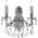 Kinkiet Ideal Lux Kinkiet lampa ścienna Ideal Lux Gioconda AP2 2x40W E14 srebrny 044910 13942938 8021696044910