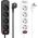 Listwa zasilająca Hoco HOCO listwa zasilająca 4 gniazda + 2 x USB A + Typ C PD QC3.0 3A 20W NS1 1,8 m biała 13953334 6942007602150