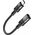 Adapter USB Hoco HOCO adapter OTG Typ C (męski) do Lightning (żeński) 3A U107 0,1 m czarny 13961643 6931474789983