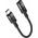 Adapter USB Hoco HOCO adapter OTG Typ C (męski) do Lightning (żeński) 3A U107 0,1 m czarny 13961643 6931474789983