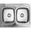 Zlewozmywak Kuchinox SK2_020T / KUCHINOX / ZLEW / STALOWY NAKŁADANY 2KOM. 60X80 GŁADKI + SYFON (OKS_B14K) / 13962533 5907791150578