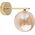 Kinkiet TK Lighting Tk Lighting Estera 4778 kinkiet lampa ścienna modern szklany klosz 1x6W G9 bursztynowy/złoty 13965008 5901780547783